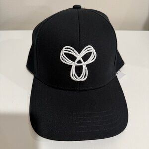 ARITZIA TNA Black Baseball Cap with White Logo Tags